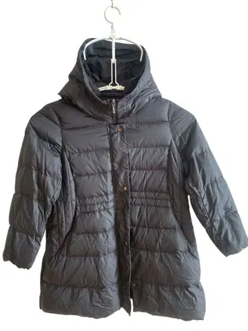 noannu 후드 부착 다운 자켓 블랙