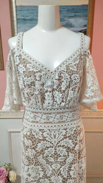 타다시 쇼지 오픈 숄더 드레스