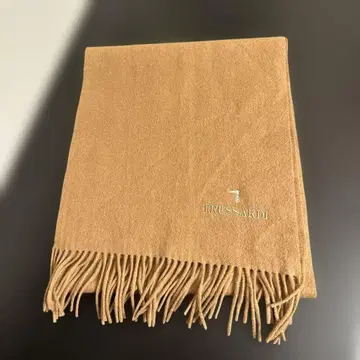 TRUSSARDI 캐시미어 100% 베이지 머플러