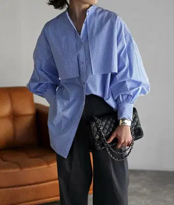 플라이 요크 스트라이프 셔츠