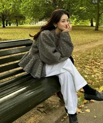 Bibiy. ODETTE BOA CARDIGAN 아우터