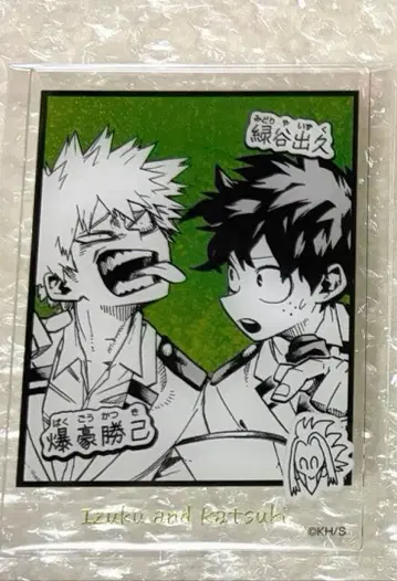 나의 히어로 아카데미아 호일 아크릴 카드 점페스 미도리야 바쿠고