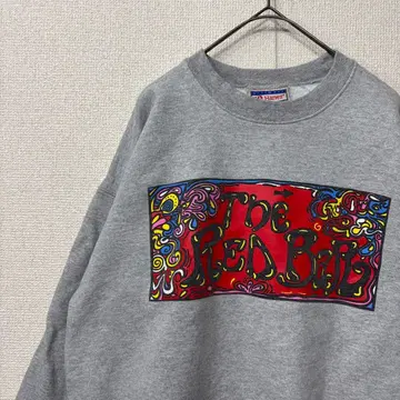 헤인즈 맨투맨 프린트 로고 디자인 미국 빈티지 의류 M 상당 3408