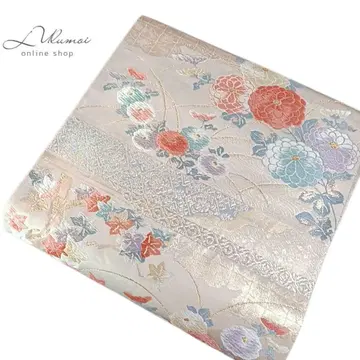 LULU2 후쿠로 오비 꽃 금 베이지