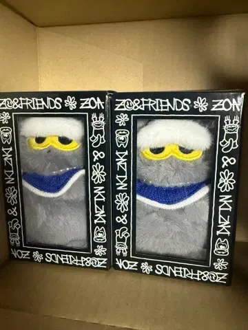 ZOA 봉제 인형 키링 3개 세트