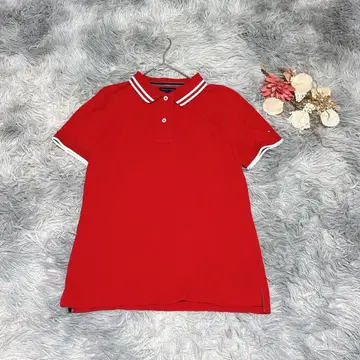 TOMMY HILFIGER 타미힐피거 (M) 피케 셔츠 면 100%