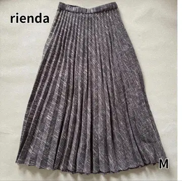 [ 새상품급 ] 리엔다 트위드 플리츠 스커트 롱 기장 롱 스커트 M