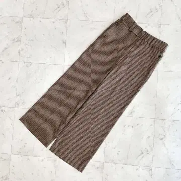 새상품급 PLST 플라스테 와이드 팬츠 브라운 블랙 M