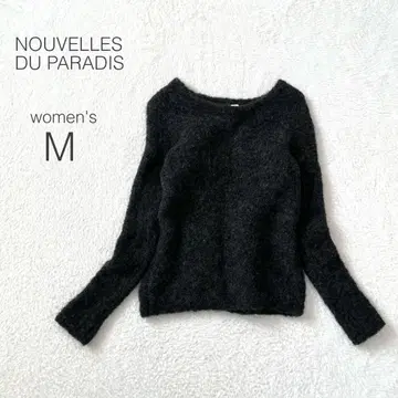 [누벨 드 파라디] 푸들 니트 스웨터 긴팔 울 알파카 혼방 새상품급
