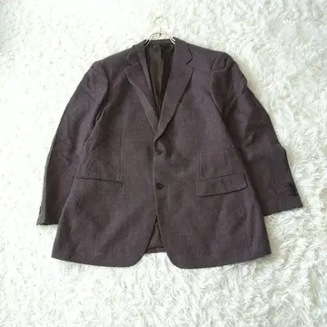 REGAL 테일러드 자켓 울 실크 브라운 L ~ XL