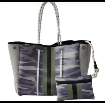 카모 패턴 토트백과 파우치 포함