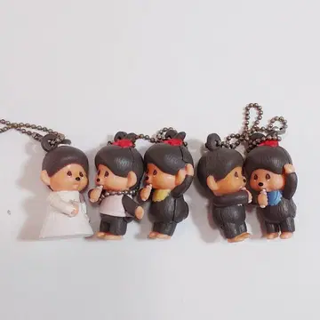 [ 00's ] 몬치치 5체 마스코트 키체인 가챠가챠