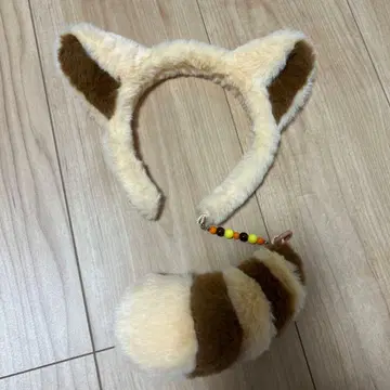 롯데월드 머리띠 고양이 귀 머리띠와 꼬리 포함