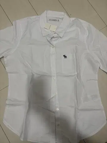 Abercrombie & Fitch 화이트 긴팔 셔츠 M