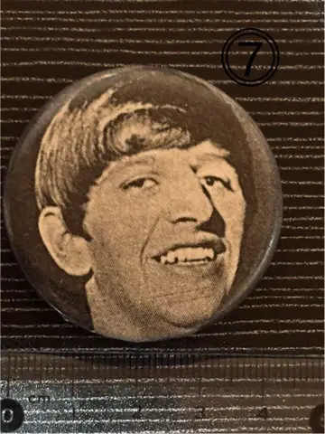 빈티지 80s 링고 스타 캔뱃지 비틀즈