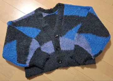 [ ROSE BUD ] 컬러 블록 니트 가디건