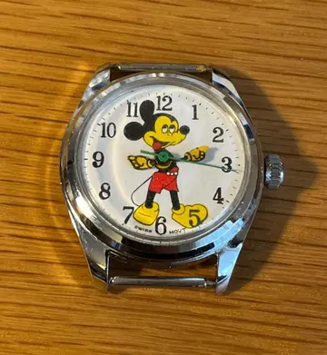빈티지 미키마우스 수동 와인딩 손목시계 디즈니