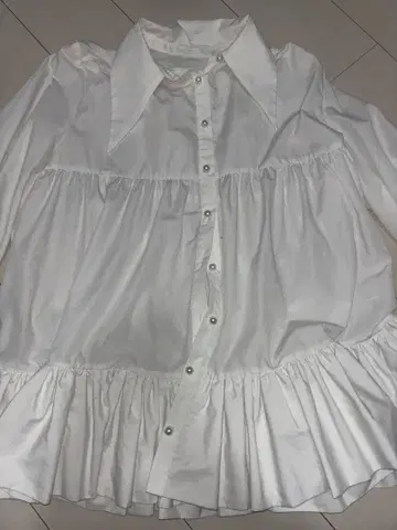 Chico 화이트 프릴 원피스