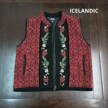 ICELANDIC 꽃무늬 자수 집업 베스트