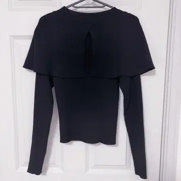 snidel Sustainable 2way 케이프 니트 풀오버