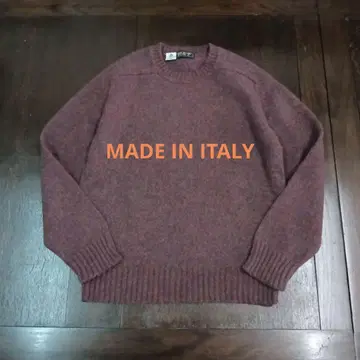 이탈리아 울 쿨넥 스웨터