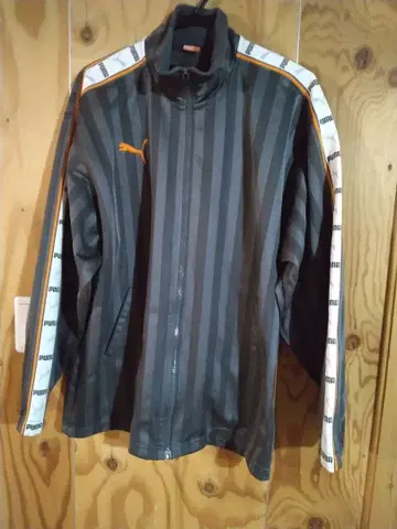 PUMA 스트라이프 저지 그레이/화이트/오렌지