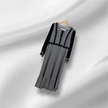 2025AW 슈퍼뷰티 소매 파워넷 모노톤 패턴 원피스 44