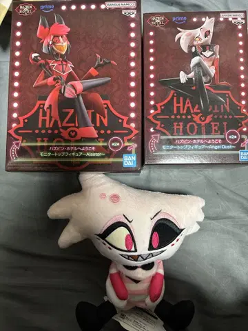 해즈빈 호텔 알래스터 엔젤스타 피규어 & 봉제 인형 세트
