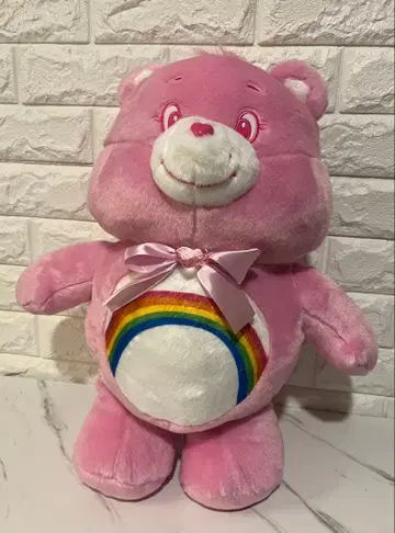 케어베어 주얼리 BIG 봉제 인형 핑크