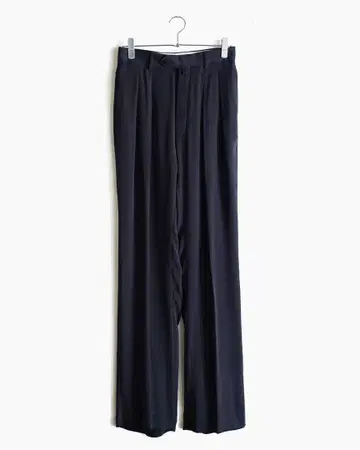 니트 큐프라 와이드 슬랙스(네이비)