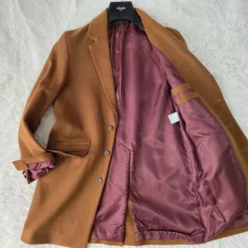 [ 새상품급 ] 디스커버드 체스터 코트 울 카멜 브라운 계열