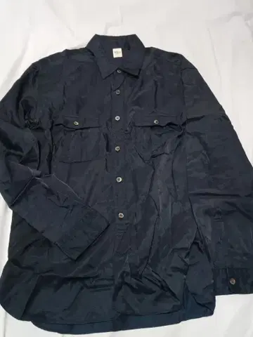 RON HERMAN 론 헤르만 블랙 새틴 셔츠 L 사이즈