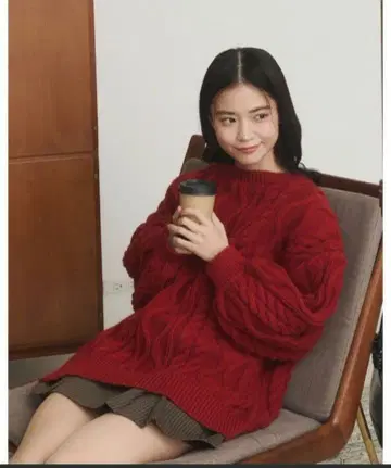 moi tytto 백 오픈 니트 풀오버