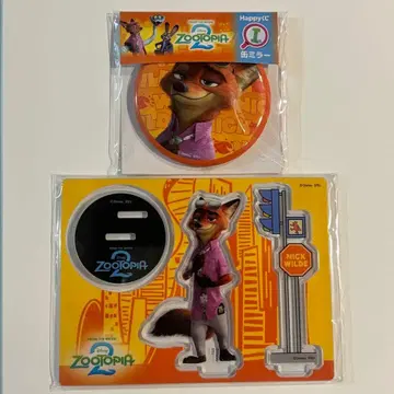 주토피아 2 Happy복권 G상 아크릴 스탠드 I상 캔 거울 닉 세트