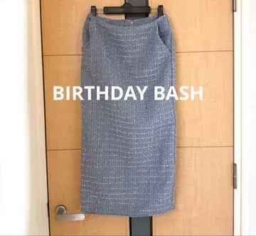 벌스데이 바쉬 트위드 스커트 타이트 스커트