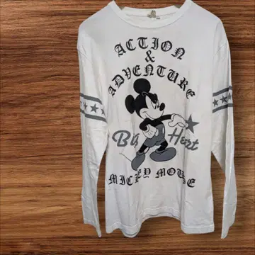 상태 A+ 갱스터체 미키마우스 긴팔 셔츠