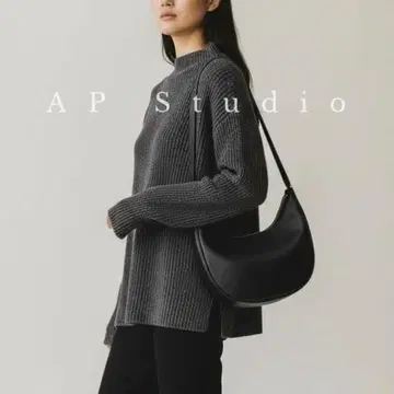 AP STUDIO 실크린넨 니트 풀오버 새상품급