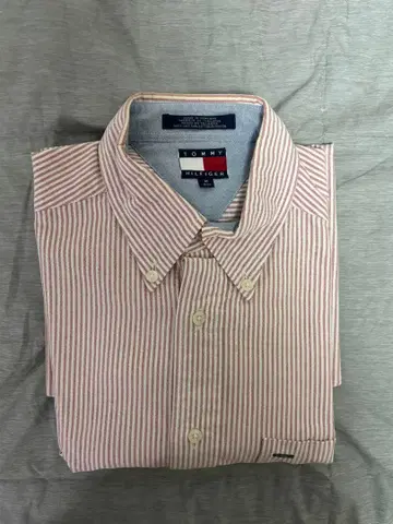 Tommy Hilfiger 버튼 셔츠 빨흰 스트라이프