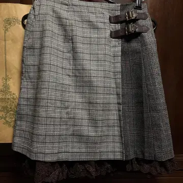 엑시즈팜 패치워크 절개 미니 스커트 M 사이즈