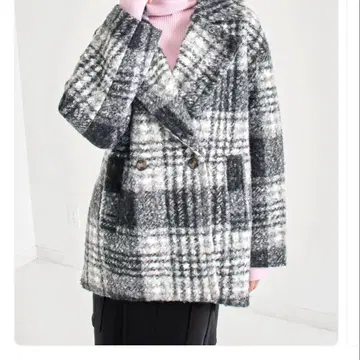 새상품 ANAP 체크 코트 자켓 보아 귀여운 오샤레