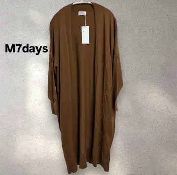 미사용 새상품 M7days 롱 가디건 울