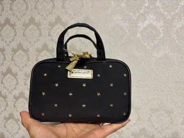 ARTISAN&ARTIST 별 패턴 블랙 파우치