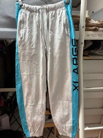 XLARGE 화이트/블루 팬츠 S 사이즈