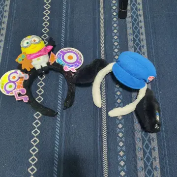 미니언과 강아지 귀 머리띠 세트