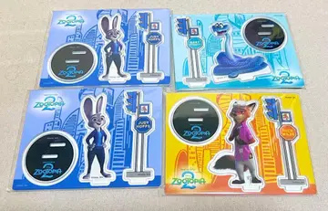 주토피아2 해피 복권 아크릴 스탠드 프롭스 닉, 주디, 게리