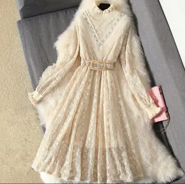 레이스 원피스 벨트 포함