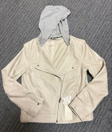 새상품 미사용 OLIVE des OLIVE 후드 부착 라이더 자켓