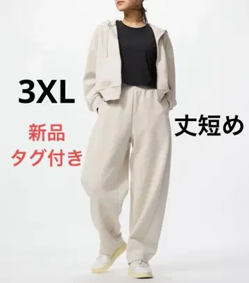 유니클로 드라이 맨투맨 커브 팬츠 숏 기장