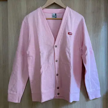 CHUMS 참스 키스톤 버튼 가디건 핑크 S 백 포함