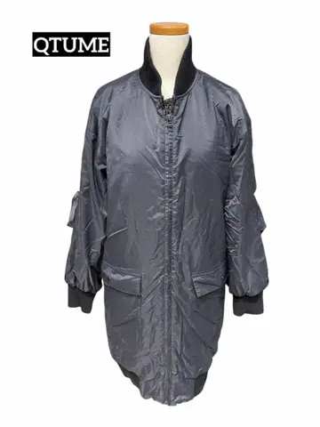 QTUME 롱 MA-1 사이즈 38 그레이